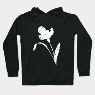 Floral Minimal White - Full Size Image Hoodie